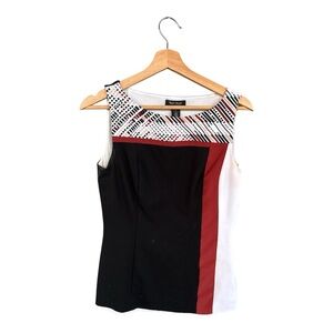 White House Black Market Geometric Tank Top